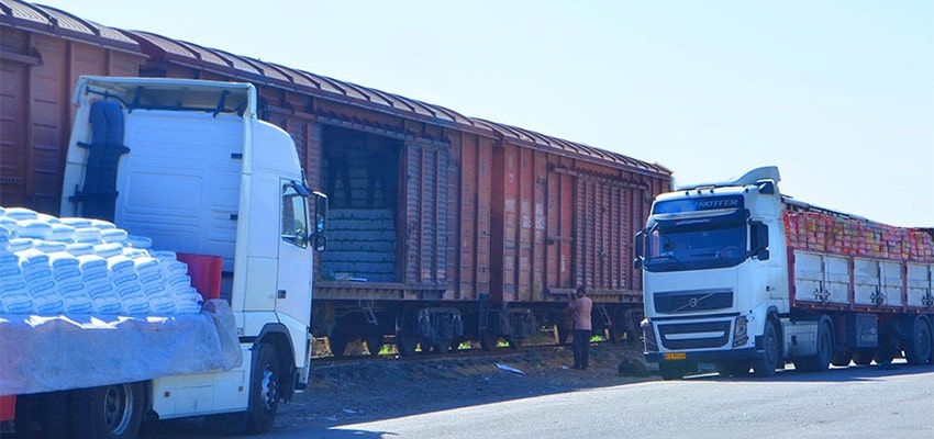 Wagon loading from Iran